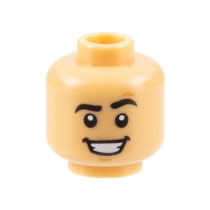 LEGO® Minifigure Head Black Eyebrows