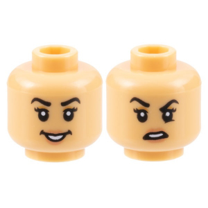 LEGO® Minifigure Head Dual Sided Female Black Eyebrows