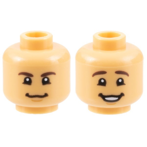 LEGO® Mini-Figurine Tête Homme 2 Expressions (6E)