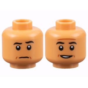 LEGO® Mini-Figurine Tête Homme 2 Expressions (6J)