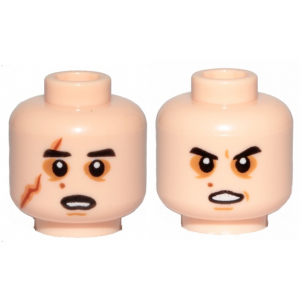 LEGO® Minifigure Head Dual Sided SW Black Eyebrows