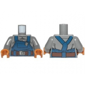 LEGO® Torso Overalls Dark Blue Rumpled