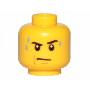 LEGO® Minifigure Head Male Stern Eyebrows
