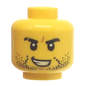 LEGO® Mini-Figurine Tête Homme Barbe Naissante (8N)