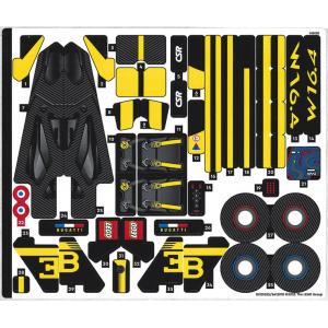 LEGO® Autocollant - Stickers Set 42151 Technic Bugatti