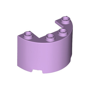 LEGO® Demi-Cylindre 2x4x2