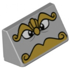 LEGO® Slope 1x2x2/3 with Black Eyes Gold Eyebrows