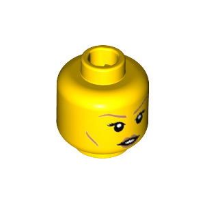 LEGO® Minifigure Head Female Medium Nougat Eyebrows