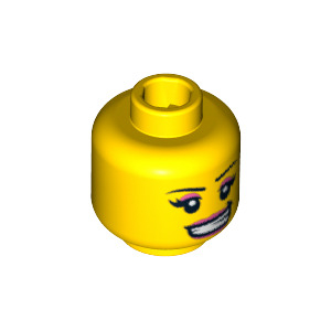 LEGO® Minifigure Head Female with Pink Lips and Eye Shadow