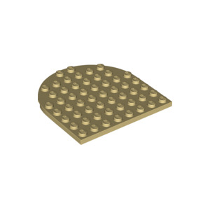 LEGO® Plate Round 8x8 Rounded End