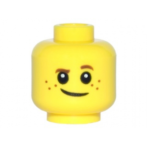 LEGO® Minifigure Head Child Brown Eyebrows