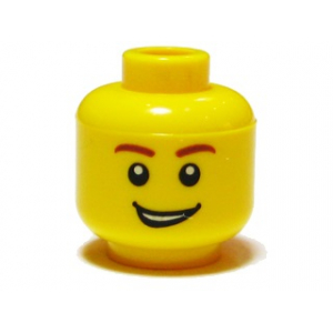 LEGO® Mini-Figurine Tête Homme Sourire (8I)