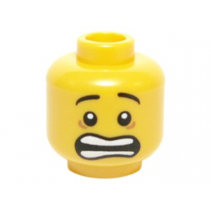 LEGO® Minifigure Head Mouth Open Scared