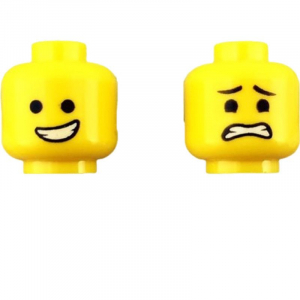 LEGO® Minifigure Head Dual Sided Open Smile with Teeth