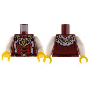 LEGO® Torso Castle Kingdoms Lion Head Medallion and Fur