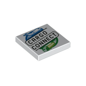LEGO® Tile 2x2 with Groove with Cargo Connect