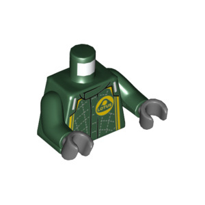 LEGO® Mini-Figurine Torse Pilote Logo Lotus (3H)
