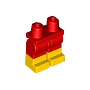 LEGO® Mini-Figurine Jambes Rouge et Jaune