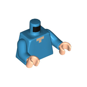 LEGO® Torso Pixelated Light Nougat Neck Pattern