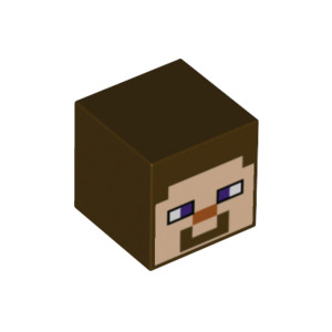 LEGO® Minifigure Head Modified Cube with Pixelated