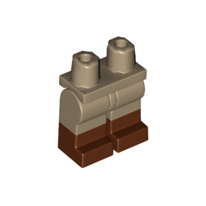 LEGO® Mini-Figurine Jambes Beige Foncé et Marron (C3)