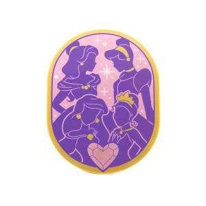 LEGO® Plate Lisse 6x8 Ovale imprimée Princesse Disney