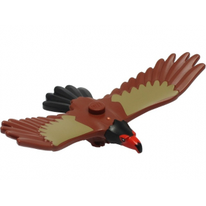 LEGO® Eagle with Red and Black Head Black Tail