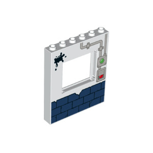 LEGO® Panel 1x6x6 with Window Frame with Pipe