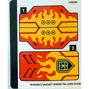 LEGO® Sticker Sheet for Set 71780 Ninjago
