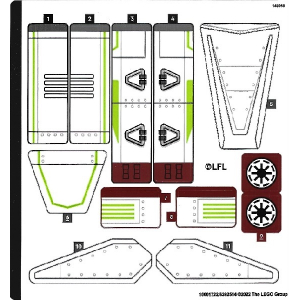 LEGO® Sticker Sheet for Set 75342