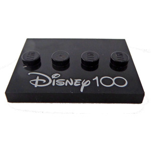 LEGO® Tile Modified 3x4 with 4 Studs in Center "Disney 100"