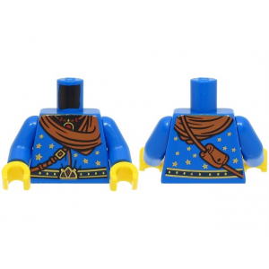 LEGO® Minifigure Torso Wizard Robe with Gold and Dark Blue B