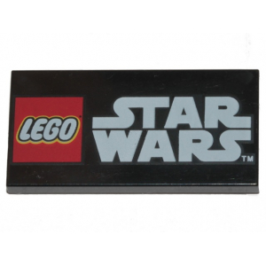 LEGO® Tile 2x4 with LEGO Star Wars Logo Pattern