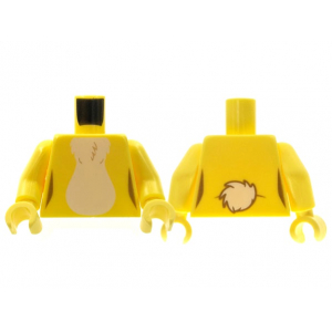 LEGO® Torso White Fur Stomach and Cottonail Pattern