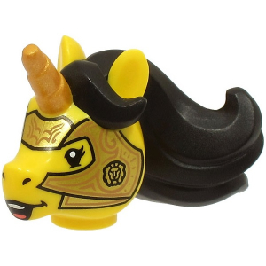 LEGO® Minifigure Head Modified Unicorn with Molded Black Man