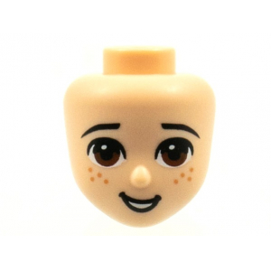 LEGO® Mini Doll Head Friends with Brown Eyes Freckles