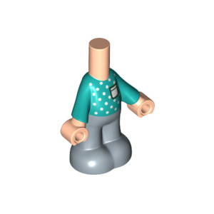 LEGO® Micro Doll Body with Dark Turquoise Sweater