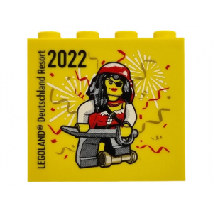 LEGO® Brique 2x4x3 Imprimée Legoland 2022 Femme Pirate