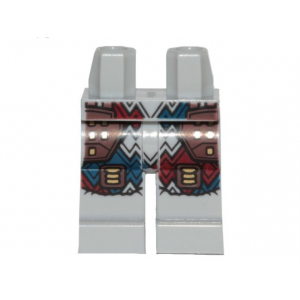 LEGO® Hips and Legs with Blue and Red Zigzag