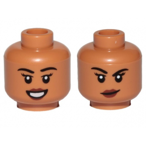 LEGO® Mini-Figurine Tête Femme 2 Expressions (1Z)