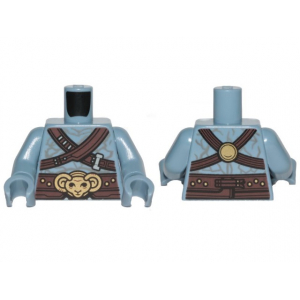 LEGO® Torso Alien Bare Chest with Dark Brown