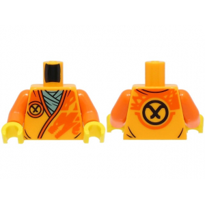 LEGO® Minifigure Torso Robe with Orange Trim