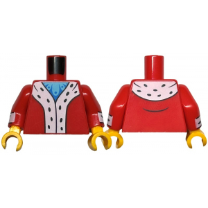 LEGO® Torso Coat with White Trim with Black Spots