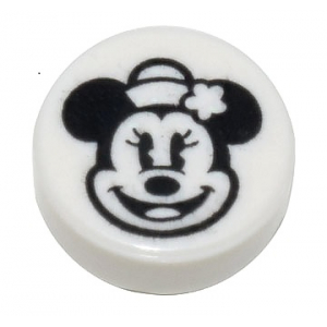 LEGO®  Plate Lisse 1x1 Imprimée Minnie Mouse