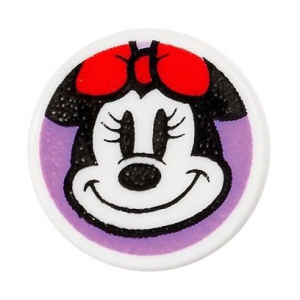 LEGO® Plate Lisse 1x1 Imprimée Minnie Mouse