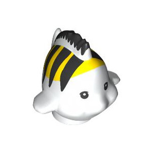 LEGO® Fish The Little Mermaid with Black Eyes and Stripes