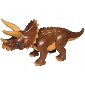 LEGO® Dinosaur Triceratops with Reddish Brown