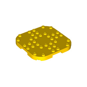 LEGO® Plate Modified 8x8x2/3 with Rounded Corners and 4 Feet