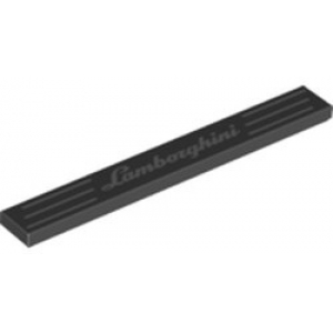 LEGO® Tile 1x8 with Lamborghini Pattern