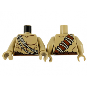 LEGO® Torso Bare Chest with Muscles Outline